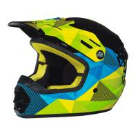 Junior X Cross Crush Helmet (DOT/ECE) Black with graphics