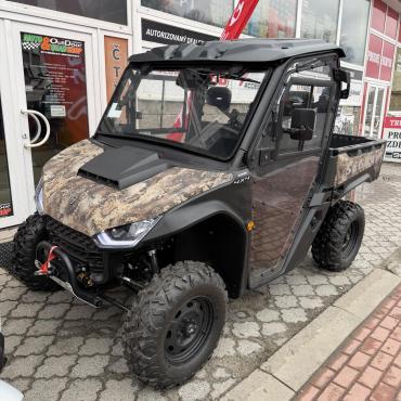 Čtyřkolka s vyhřívanou kabinou