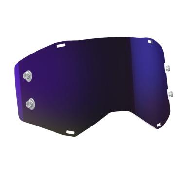 Zrcadlové fialové sklo do motokrosových brýlí