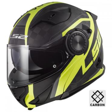 Vyklápěcí karbonová helma na motorku