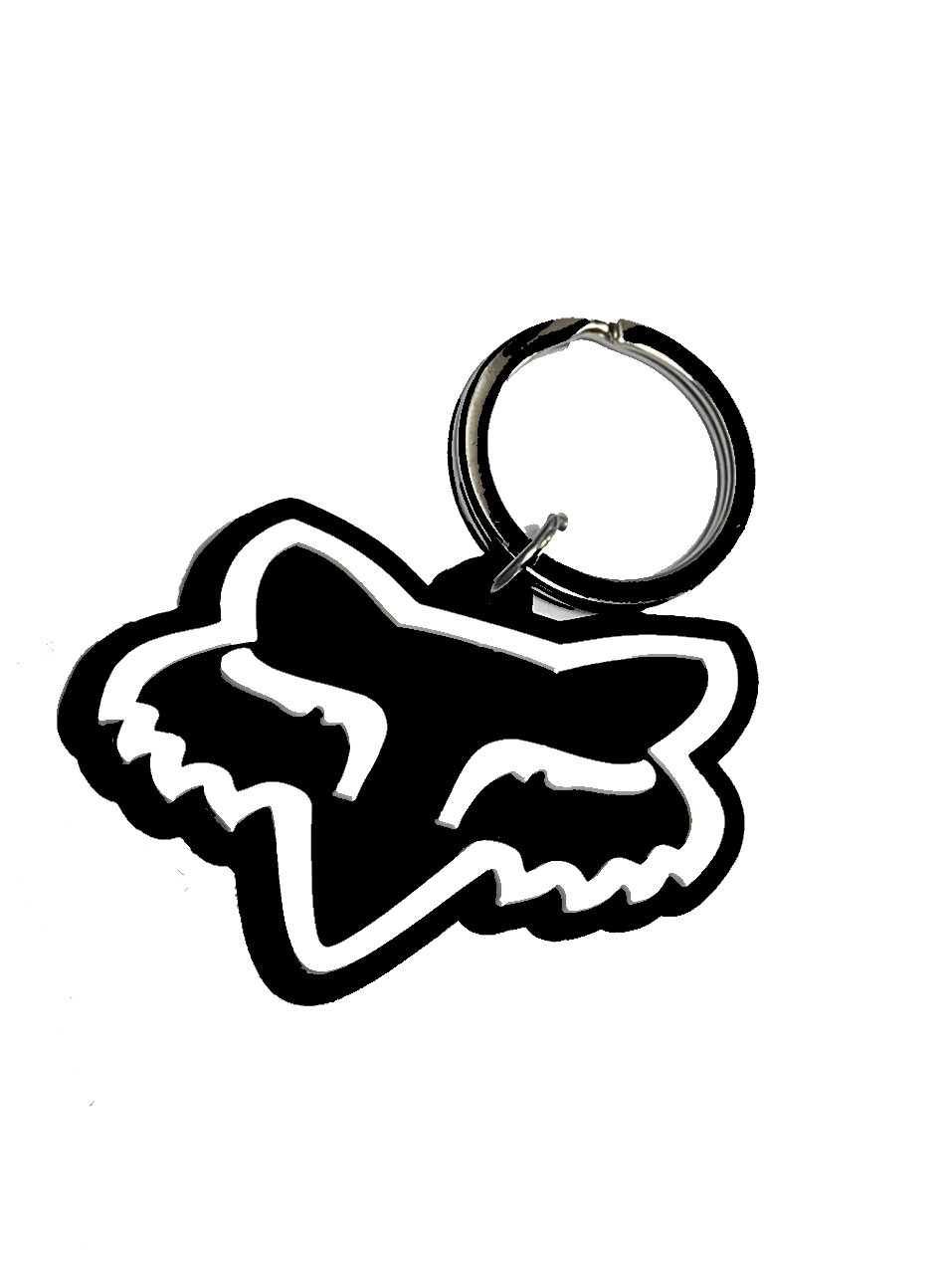 KeyRing logo FOX black MotoQuadShop