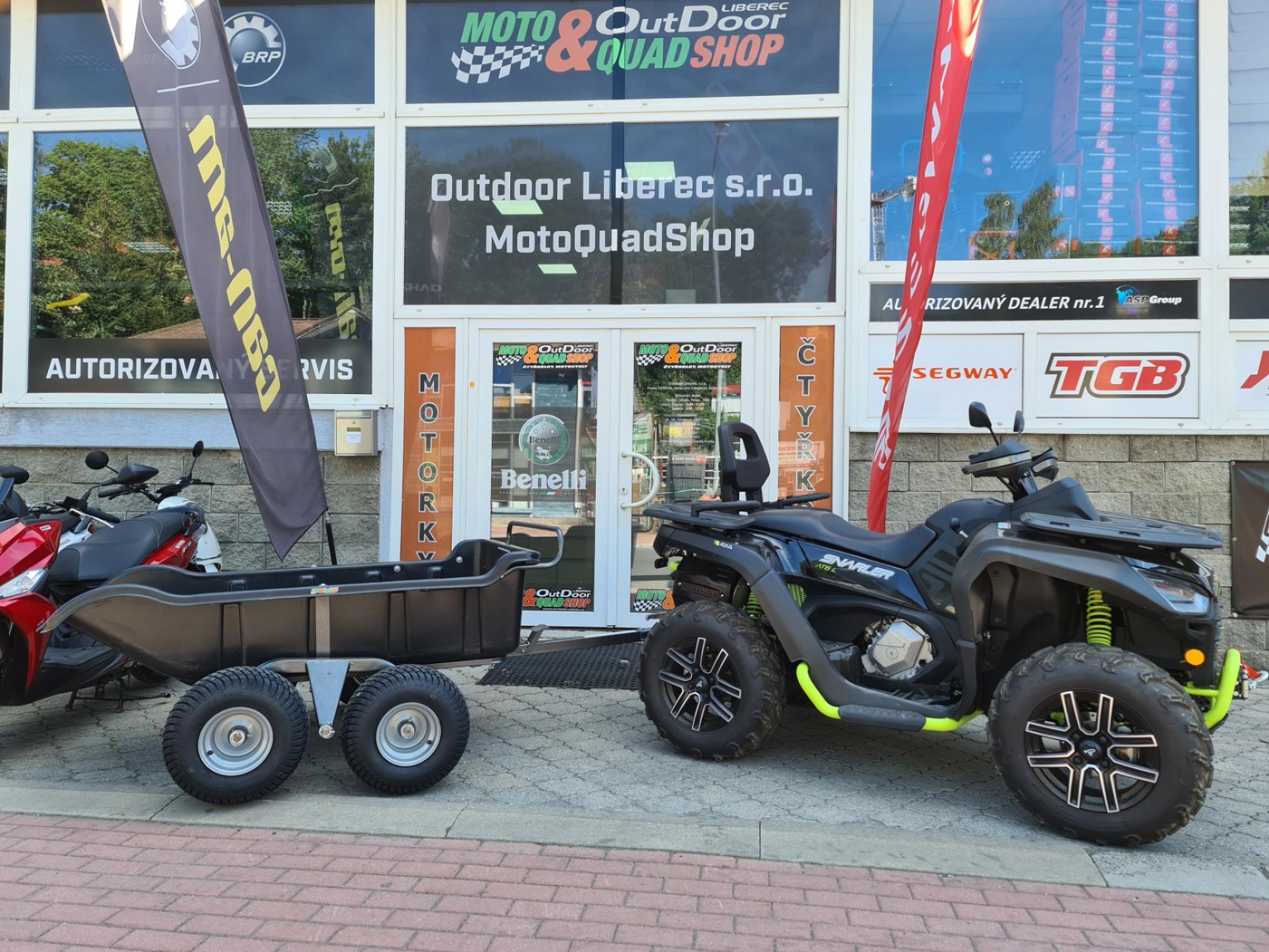 Anhänger, Kipper Garden 680 Black, 4 Wheel für ATV / Quad