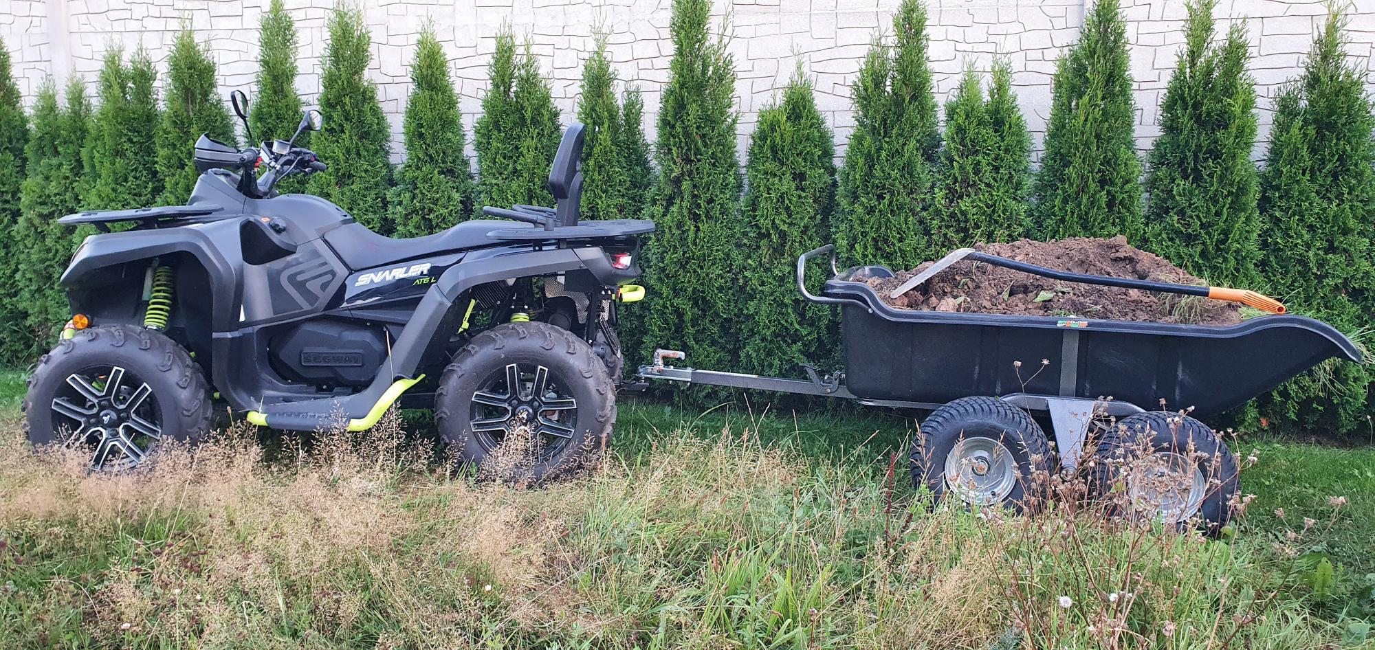 ATV TRAILER GARDEN 680 BLACK, 4 kola