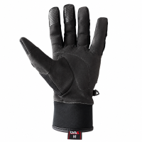 Leather/Textile gloves B/Grey