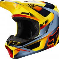 V1 Motif Helmet Yellow