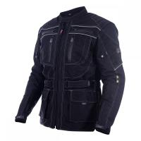 Textile long jackets, MaxDura with lining, Protectors, Black