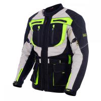 Textile long jackets, MaxDura with lining, Protectors, B/Green