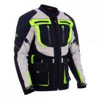 Textile long jackets, MaxDura with lining, Protectors, B/Green