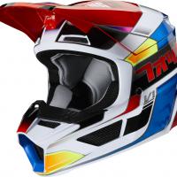 V1 Yorr Helmet, Ece Blue/Red