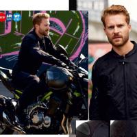 2973 GT Airbag CE Mens Leather jacket Black/Black
