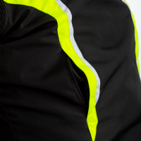 2364 Axis CE Mens Textile jacket Black/Flo Yellow/ White