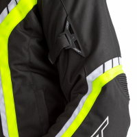 2364 Axis CE Mens Textile jacket Black/Flo Yellow/ White