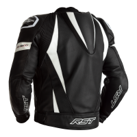 2357 Tractech Evo 4 CE Mens Leather jacket Black/White,