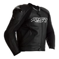 2357 Tractech Evo 4 CE Mens Leather jacket Black/Black,
