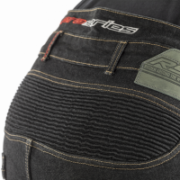 2327 Reinforced Tech Pro CE Short Leg Mens Textile jean Black