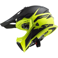 MX437 FAST EVO ROAR MATT BLACK HI-V YELLOW
