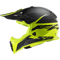 MX437 FAST EVO ROAR MATT BLACK HI-V YELLOW
