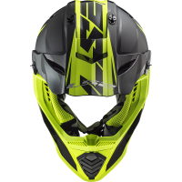 MX437 FAST EVO ROAR MATT BLACK HI-V YELLOW