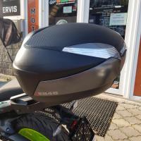 SH48 tmavě šedý, vč. opěrky, karbonového víka a zámku, 48l