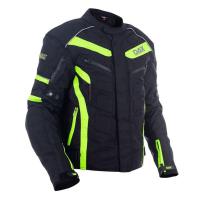 textile long jackets, Protectors, Black/Neon Green