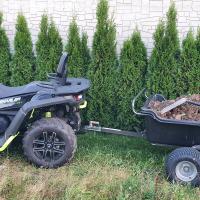 ATV TRAILER GARDEN 680 BLACK, 4 kola