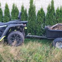 ATV TRAILER GARDEN 680 BLACK, 4 kola