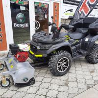 100 cm s motorem Honda GX 270 ke čtyřkolkám / UTV,  stříbrná barva 
