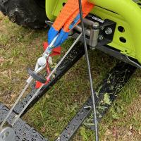 100 cm s motorem Honda GX 270 ke čtyřkolkám / UTV,  stříbrná barva 