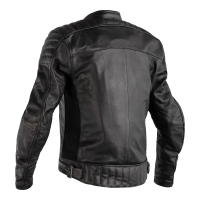 Fusion Airbag CE Mens Leather Jacket Vintage Black