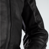 Fusion Airbag CE Mens Leather Jacket Vintage Black
