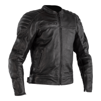 Fusion Airbag CE Mens Leather Jacket Vintage Black
