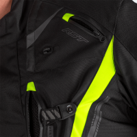 2562 Pro Series Paragon 6 CE Mens Textile Jacket Black / Flo Yellow