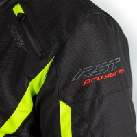 2562 Pro Series Paragon 6 CE Mens Textile Jacket Black / Flo Yellow