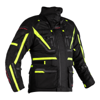 2562 Pro Series Paragon 6 CE Mens Textile Jacket Black / Flo Yellow