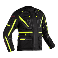 2562 Pro Series Paragon 6 CE Mens Textile Jacket Black / Flo Yellow