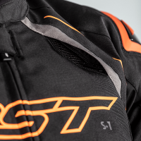 S-1 CE Mens Textile Jacket Black / Grey / Neon Orange
