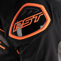 S-1 CE Mens Textile Jacket Black / Grey / Neon Orange