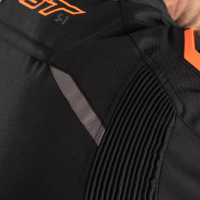 S-1 CE Mens Textile Jacket Black / Grey / Neon Orange