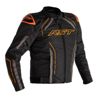 S-1 CE Mens Textile Jacket Black / Grey / Neon Orange