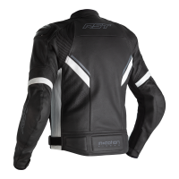 Sabre Airbag CE Mens Leather Jacket Black / Black / White