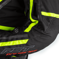 2561 Pro Series Paragon 6 Airbag CE Mens Textile Jacket Black / Flo Yellow