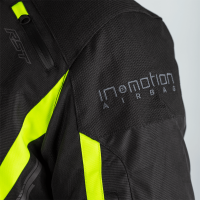 2561 Pro Series Paragon 6 Airbag CE Mens Textile Jacket Black / Flo Yellow