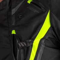 2561 Pro Series Paragon 6 Airbag CE Mens Textile Jacket Black / Flo Yellow