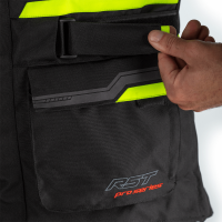 2561 Pro Series Paragon 6 Airbag CE Mens Textile Jacket Black / Flo Yellow
