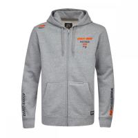 AXIOM ZIPPED HOODIE MEN Heather Grey