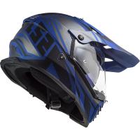 MX436 PIONEER EVO MASTER MATT BLACK BLUE