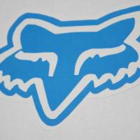 Head Sticker 8cm Blue