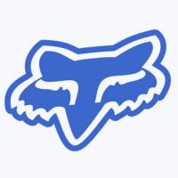 Head Sticker 8cm Blue