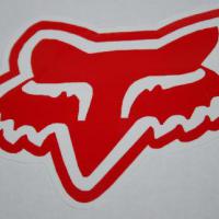 Head Sticker 8cm Red