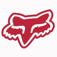Head Sticker 8cm Red